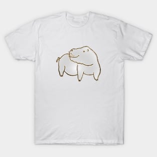 Hippopotamus Caricature T-Shirt